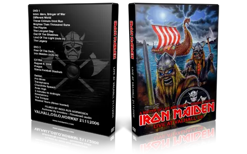 Artwork Cover of Iron Maiden 2006-11-21 DVD Oslo Audience
