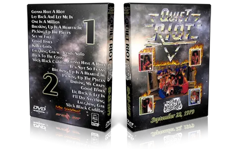 Artwork Cover of Quiet Riot 1979-09-22 DVD Los Angeles Proshot