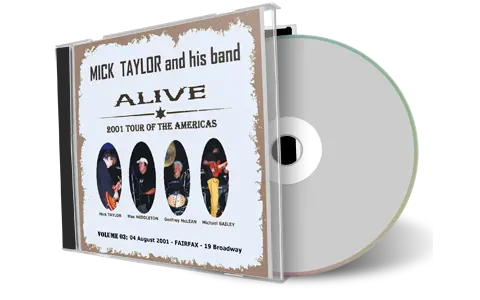 Artwork Cover of Mick Taylor 2001-08-04 CD Fairfax Audience