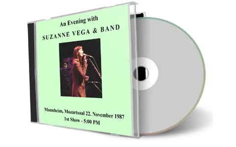 Artwork Cover of Suzanne Vega 1987-11-22 CD Mannheim Audience