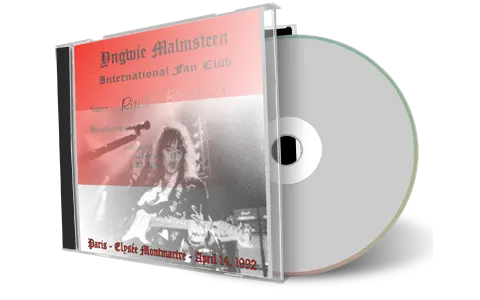 Artwork Cover of Yngwie Malmsteen 1992-04-14 CD Paris Audience