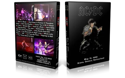 Artwork Cover of ACDC 1996-05-12 DVD Geneva Audience