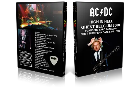 Artwork Cover of ACDC 2000-10-14 DVD Ghent Audience