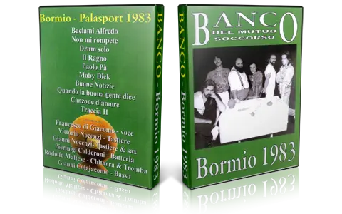 Artwork Cover of Banco Del Mutuo Soccorso 1983-08-23 DVD Bormio  Proshot