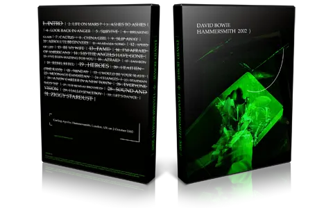 Artwork Cover of David Bowie 2002-10-02 DVD London Audience