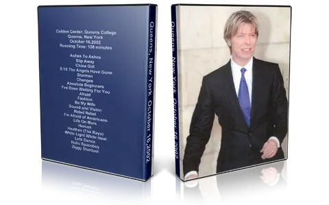 Artwork Cover of David Bowie 2002-10-16 DVD New York Audience
