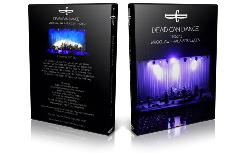 Artwork Cover of Dead Can Dance 2013-06-11 DVD Wroclaw  Audience