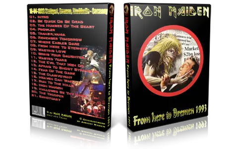 Artwork Cover of Iron Maiden 1993-04-16 DVD Bremen Audience