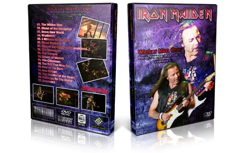 Artwork Cover of Iron Maiden 2000-06-14 DVD Paris Audience