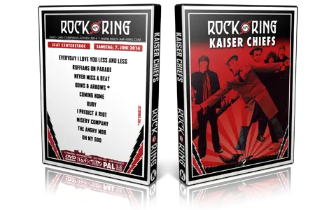 Artwork Cover of Kaiser Chiefs 2014-06-07 DVD Rock am Ring 2014 Proshot