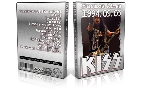 Artwork Cover of KISS 1994-09-03 DVD Buenos Aires Proshot