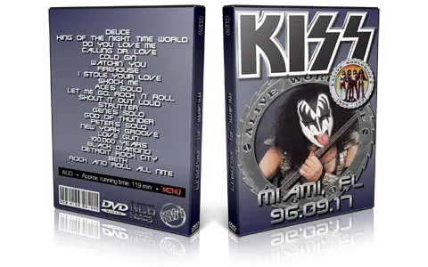 Artwork Cover of KISS 1996-09-17 DVD Miami Audience