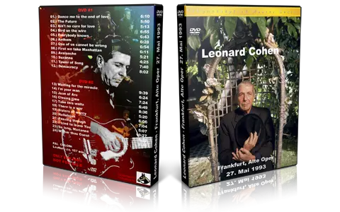 Artwork Cover of Leonard Cohen 1993-05-27 DVD Frankfurt Audience