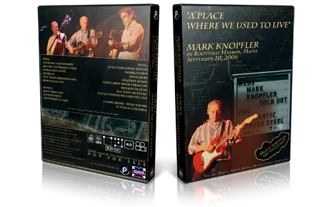 Artwork Cover of Mark Knopfler 2006-09-20 DVD Boothbay Harbor Audience