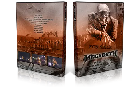 Artwork Cover of Megadeth 1986-08-13 DVD Sacramento Audience