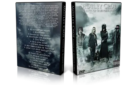 Artwork Cover of Motley Crue 2008-10-11 DVD Buenos Aires Proshot