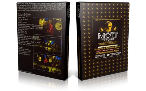 Artwork Cover of Mott The Hoople 2009-10-06 DVD London Audience