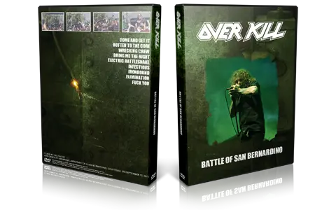 Artwork Cover of Overkill 2013-09-13 DVD San Bernardino Audience