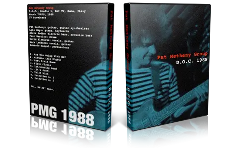 Artwork Cover of Pat Metheny 1988-03-07 DVD Rome Proshot