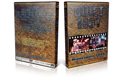 Artwork Cover of Quiet Riot 1999-07-11 DVD Minneapolis Audience