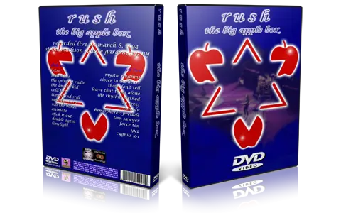 Artwork Cover of Rush 1994-03-08 DVD New York City Audience