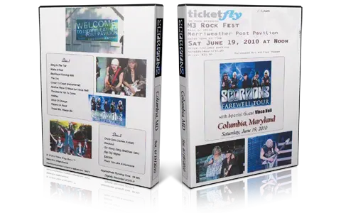 Artwork Cover of Scorpions 2010-06-19 DVD Columbia Audience
