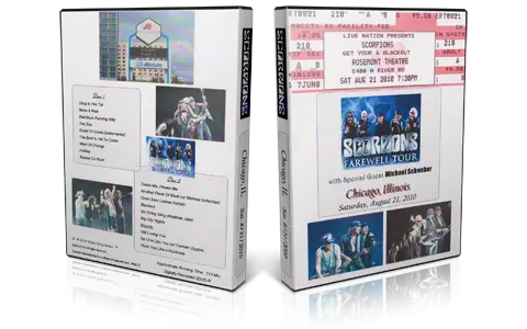 Artwork Cover of Scorpions 2010-08-21 DVD Chicago Audience