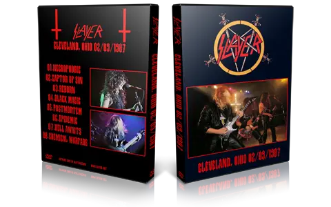 Artwork Cover of Slayer 1987-02-09 DVD Cleveland  Audience