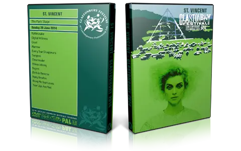 Artwork Cover of St Vincent 2014-06-29 DVD Pilton Proshot