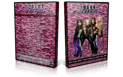 Artwork Cover of Steel Panther 2009-09-21 DVD West Hollywood Audience