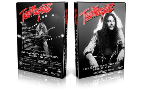 Artwork Cover of Ted Nugent Compilation DVD Detroit 1971 Proshot