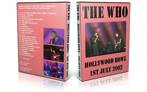Artwork Cover of The Who 2002-07-01 DVD Hollywood  Audience