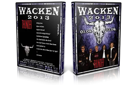 Artwork Cover of Thunder 2013-08-01 DVD Wacken Proshot