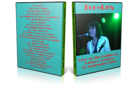 Artwork Cover of TooRex 2008-09-12 DVD London Audience