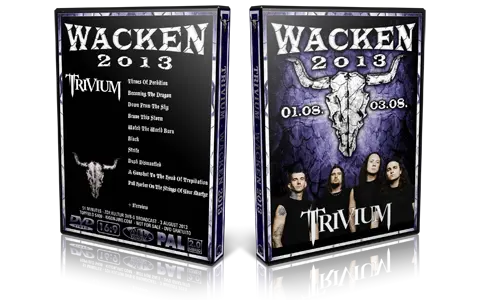 Artwork Cover of Trivium 2013-08-03 DVD Wacken Proshot