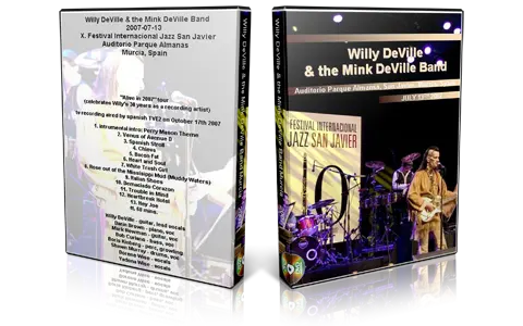 Artwork Cover of Willi DeVille 2007-07-13 DVD Murcia Proshot