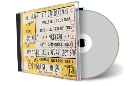 Artwork Cover of Guns N Roses 1987-11-24 CD Lakeland Audience