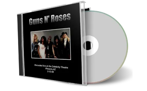 Artwork Cover of Guns N Roses 1988-02-12 CD Phoenix Audience