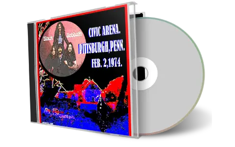Artwork Cover of Black Sabbath 1974-02-02 CD Pittsburgh Audience
