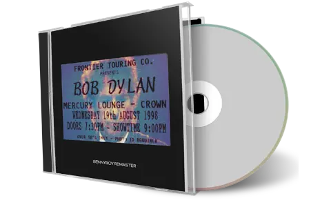 Artwork Cover of Bob Dylan 1998-08-19 CD Melbourne Audience