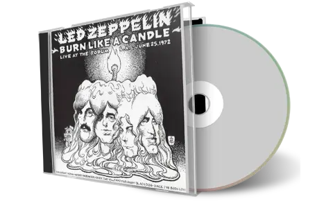 Artwork Cover of Led Zeppelin Compilation CD Burn Like A Candle 1972 Audience