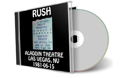 Artwork Cover of Rush 1981-06-15 CD Las Vegas Audience