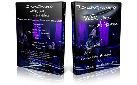 Artwork Cover of David Gilmour Compilation DVD Later With Jools Holland 2015 Proshot