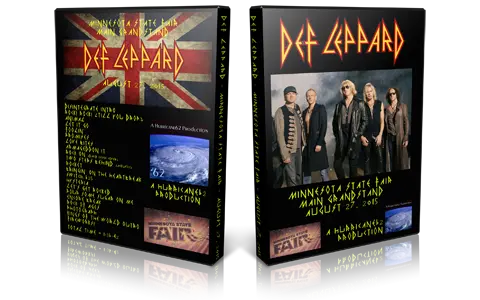 Artwork Cover of Def Leppard 2015-08-27 DVD Minnesota State Fair Audience