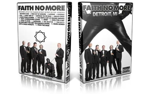 Artwork Cover of Faith No More 2015-05-08 DVD Detroit Proshot