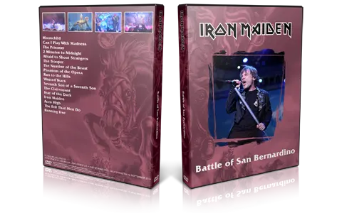 Artwork Cover of Iron Maiden 2013-09-13 DVD San Bernardino Audience