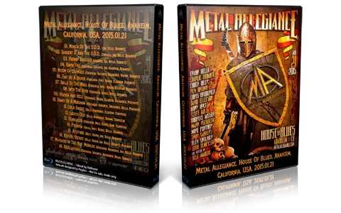 Artwork Cover of Metal Allegiance 2015-01-21 DVD Anaheim Audience