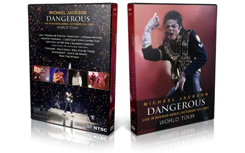 Artwork Cover of Michael Jackson 1993-10-12 DVD Buenos Aires Proshot
