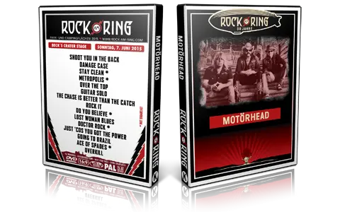 Artwork Cover of Motorhead 2015-06-07 DVD Rock am Ring Festival 2015 Proshot