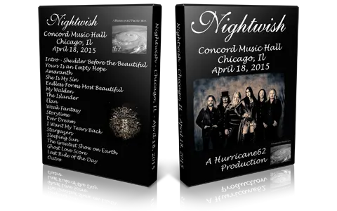 Artwork Cover of Nightwish 2015-04-18 DVD Chicago Audience